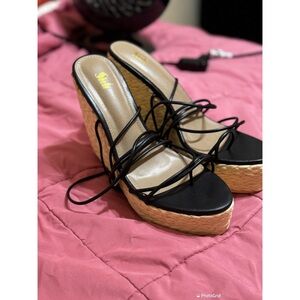 Strap Up Wedge Heels